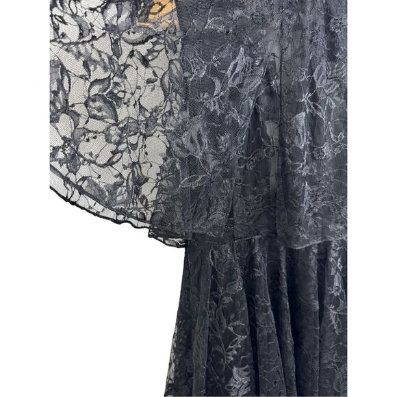 NWT SACHIN & BABI Net a Porter ONASSIS Black LACE LAYERED Dress Size 4 - Picture 7 of 16